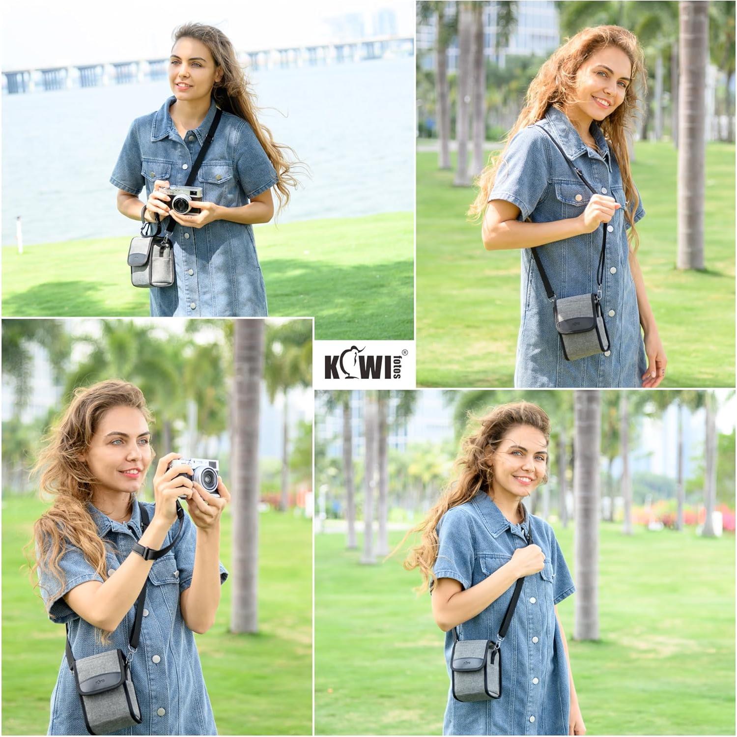 Bolsa de Viaje KIWIFOTOS para Cámara Compacta Gris 150x90x90mm