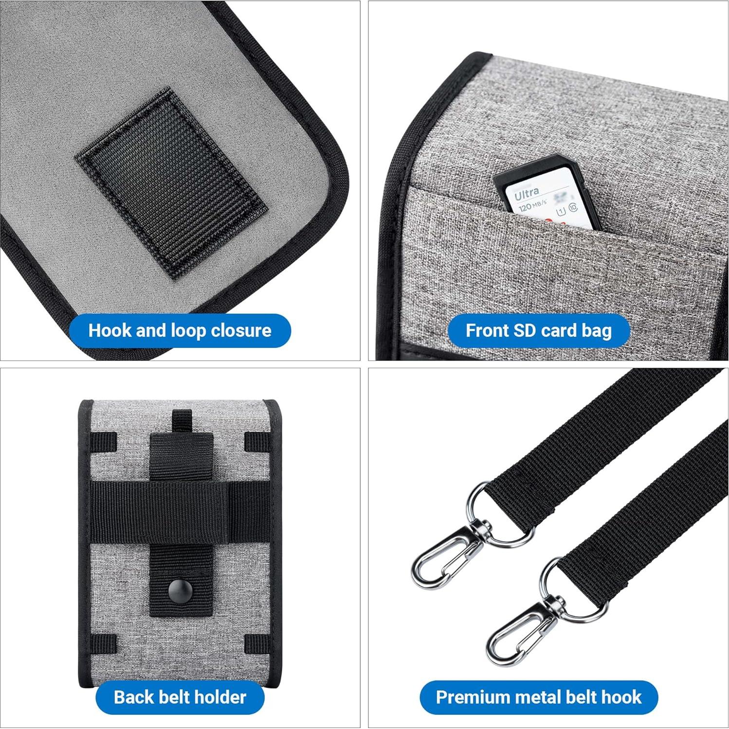 Bolsa de Viaje KIWIFOTOS para Cámara Compacta Gris 150x90x90mm