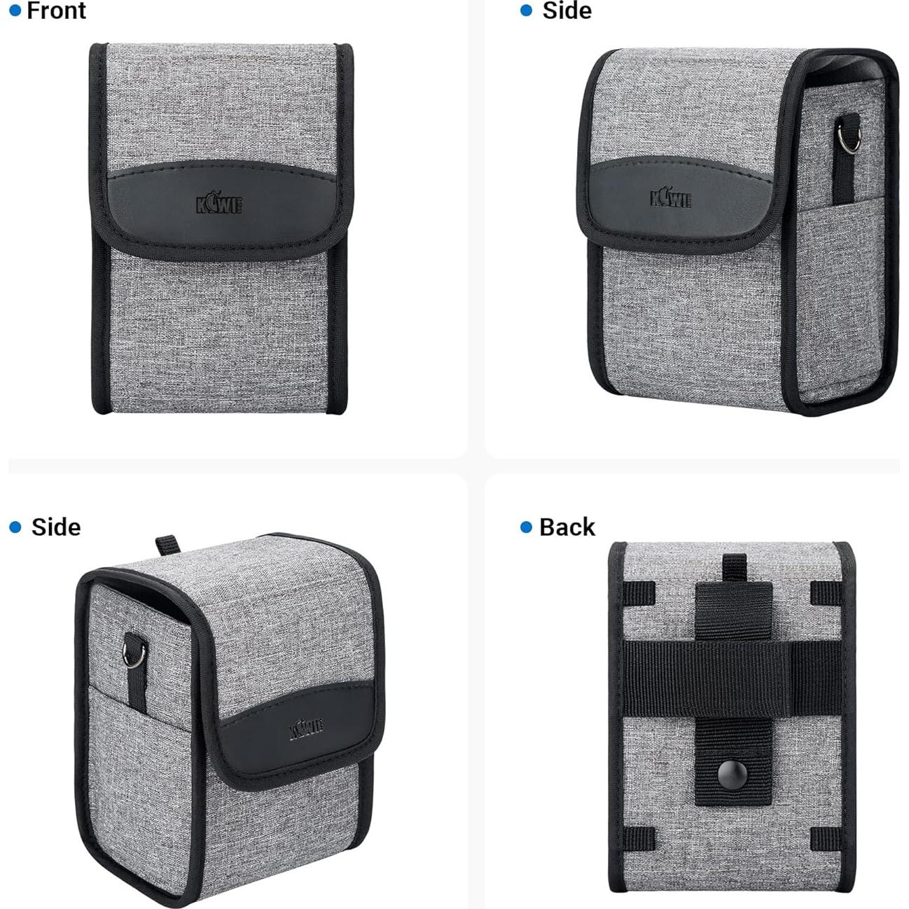 Bolsa de Viaje KIWIFOTOS para Cámara Compacta Gris 150x90x90mm