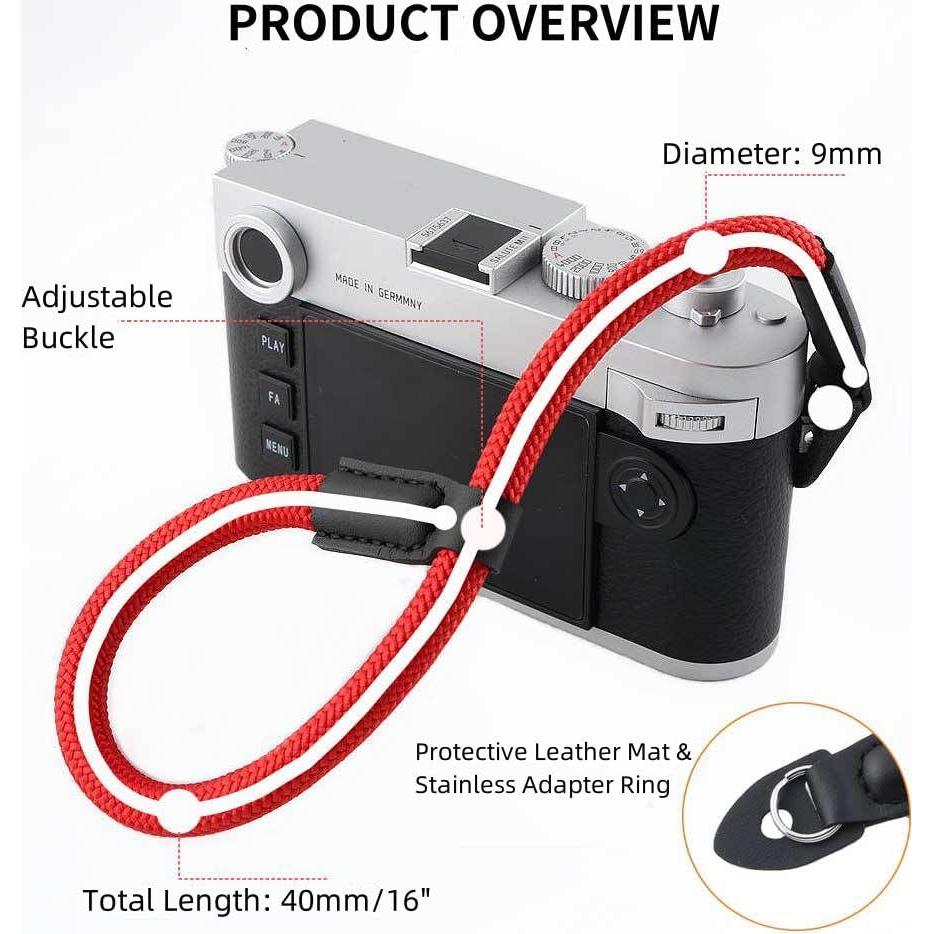 Correa de Muñeca para Cámara Keabroir CHS-M006NYLRED - Nylon Rojo