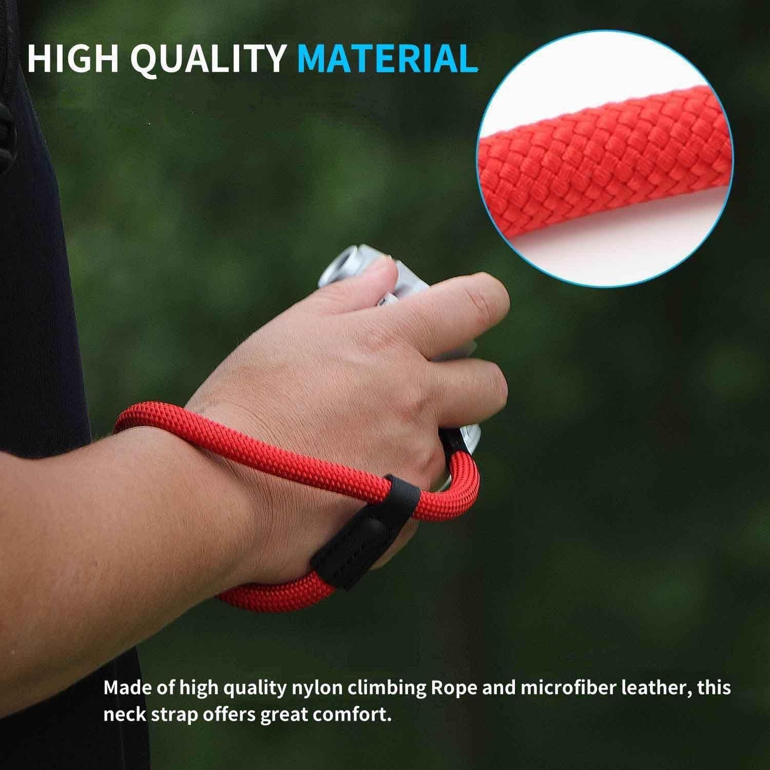 Correa de Muñeca para Cámara Keabroir CHS-M006NYLRED - Nylon Rojo