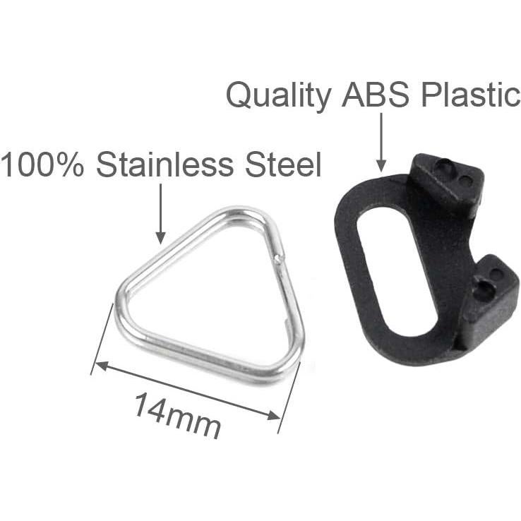 Adaptador de Anillo Dividido Triangular Foto&Tech - 4 Piezas