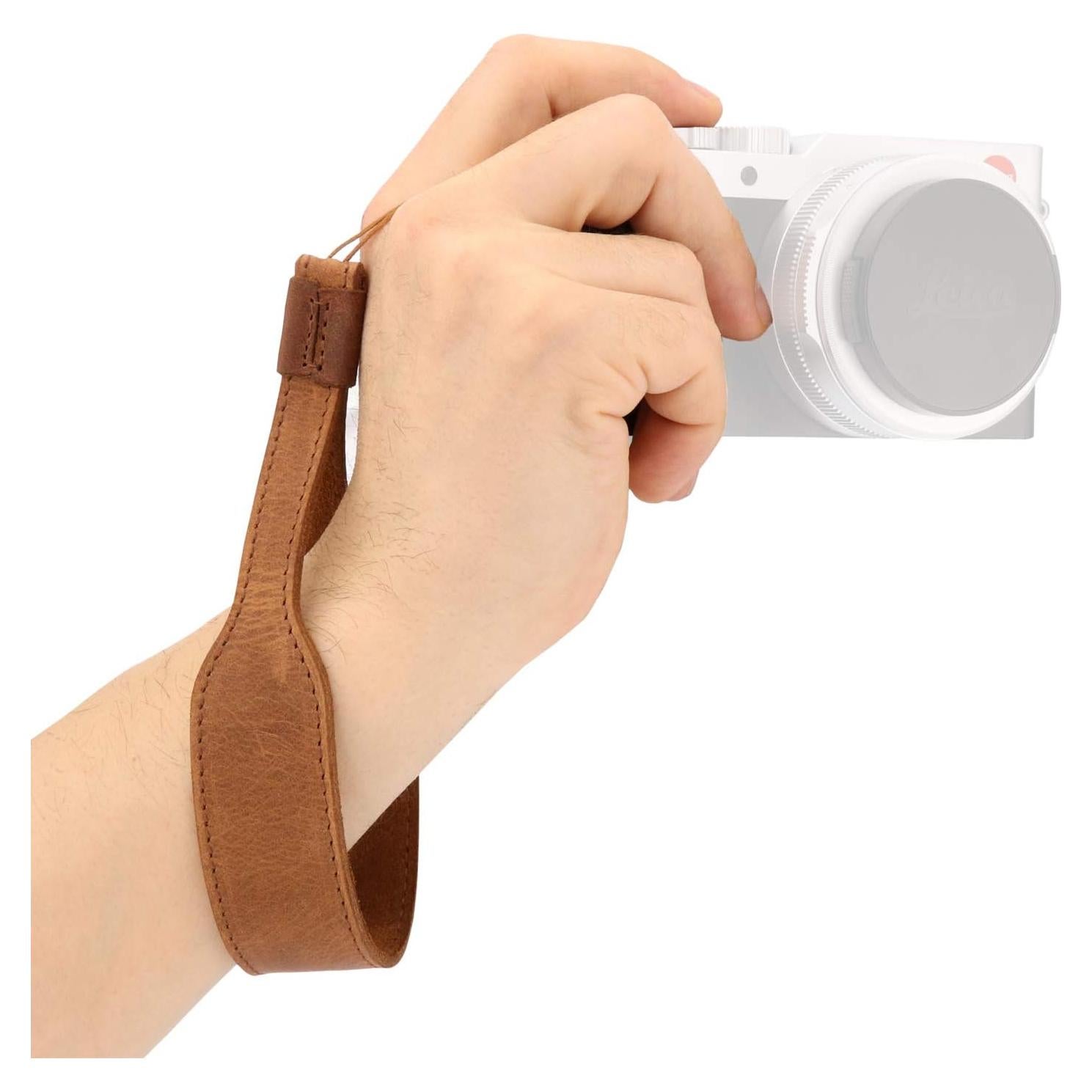 Correa de Muñeca de Cuero Genuino MegaGear para Cámaras SLR/DSLR