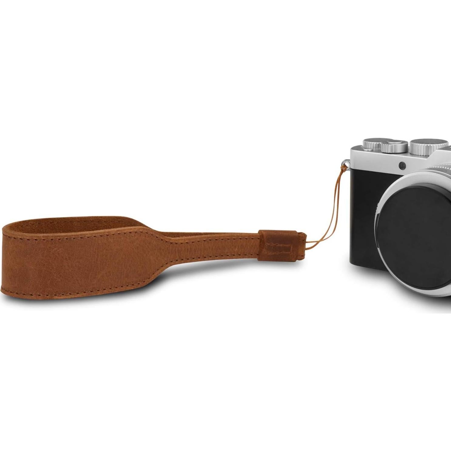 Correa de Muñeca de Cuero Genuino MegaGear para Cámaras SLR/DSLR