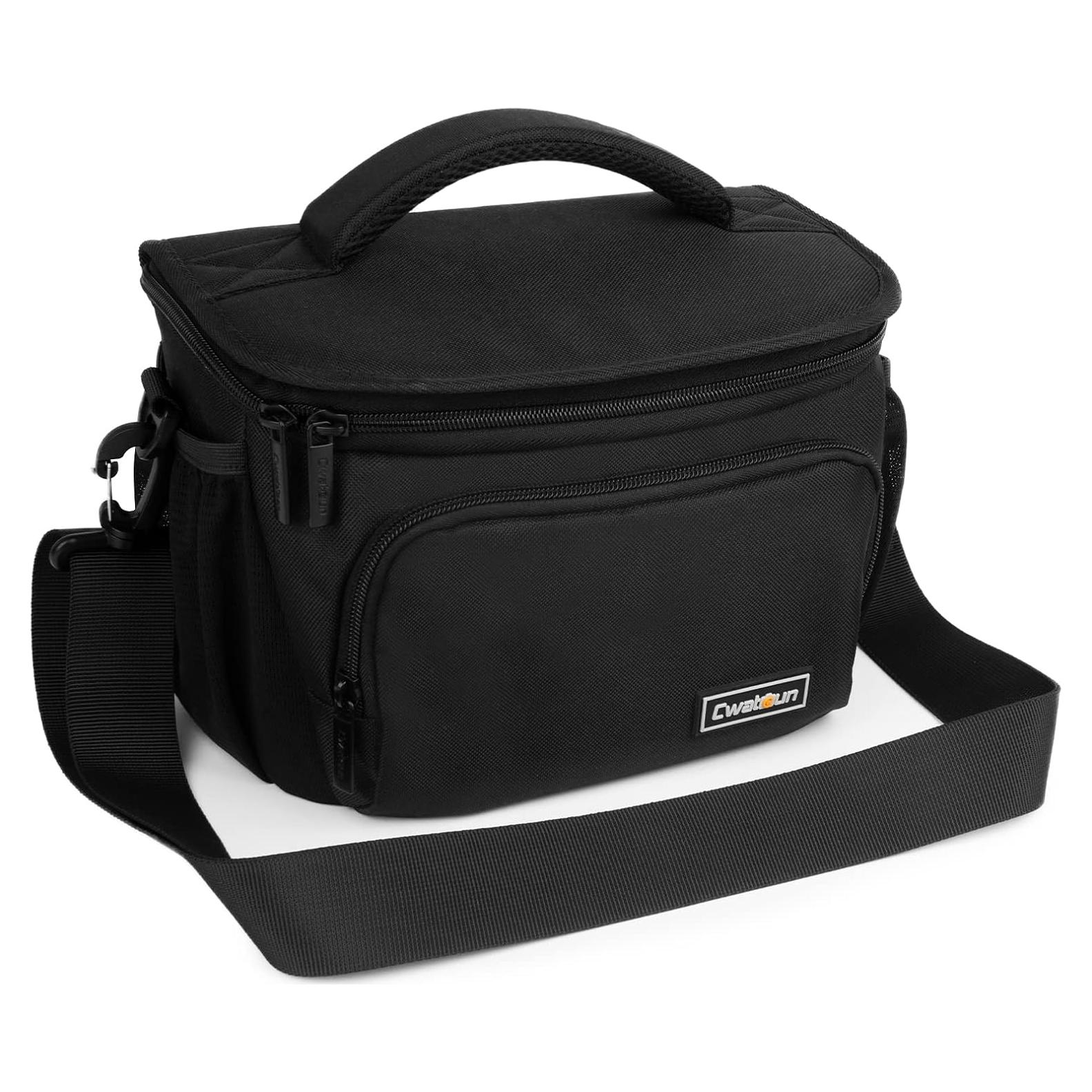 Bolsa de cámara cruzada Cwatcun impermeable para DSLR y SLR