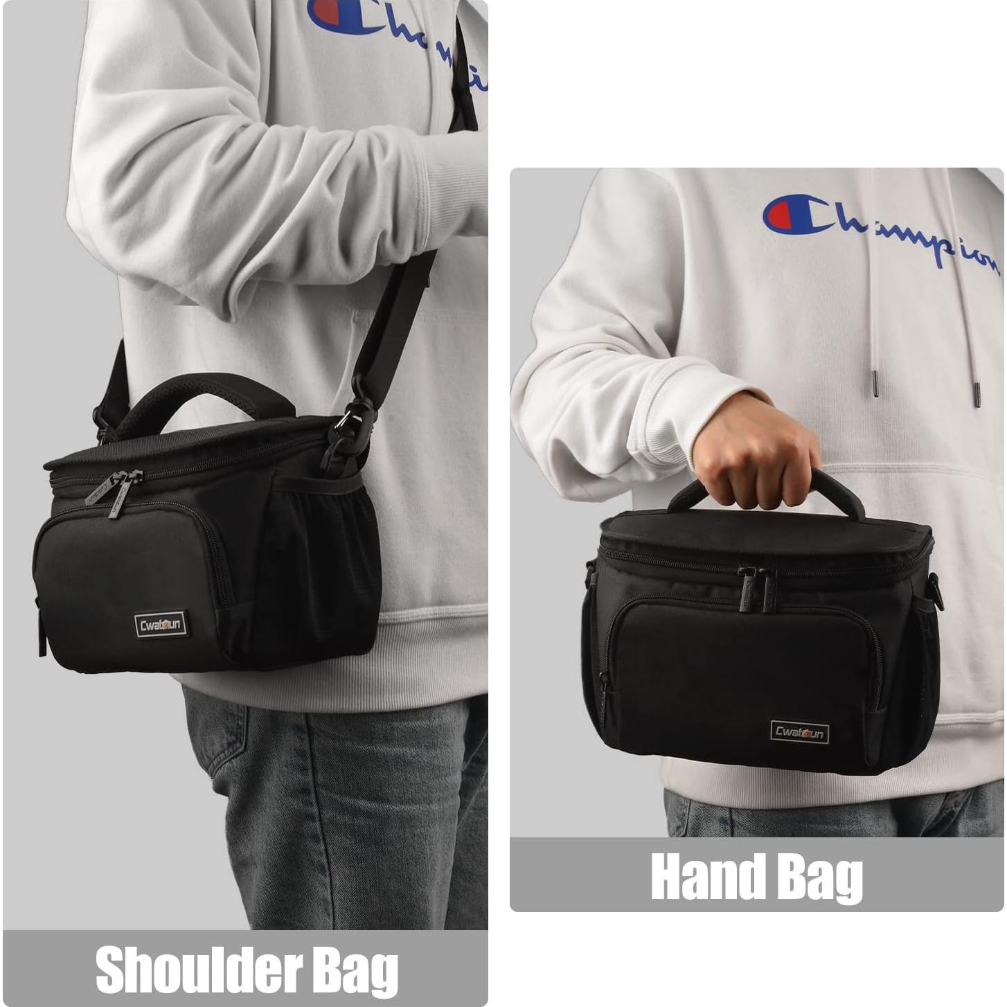 Bolsa de cámara cruzada Cwatcun impermeable para DSLR y SLR