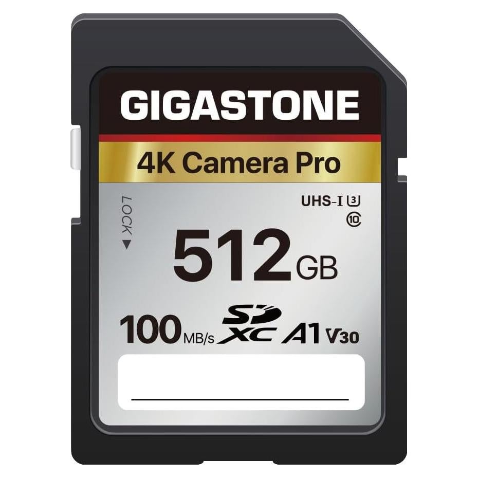 Tarjeta de Memoria Gigastone 512GB 4K UHS-I 100MB/s