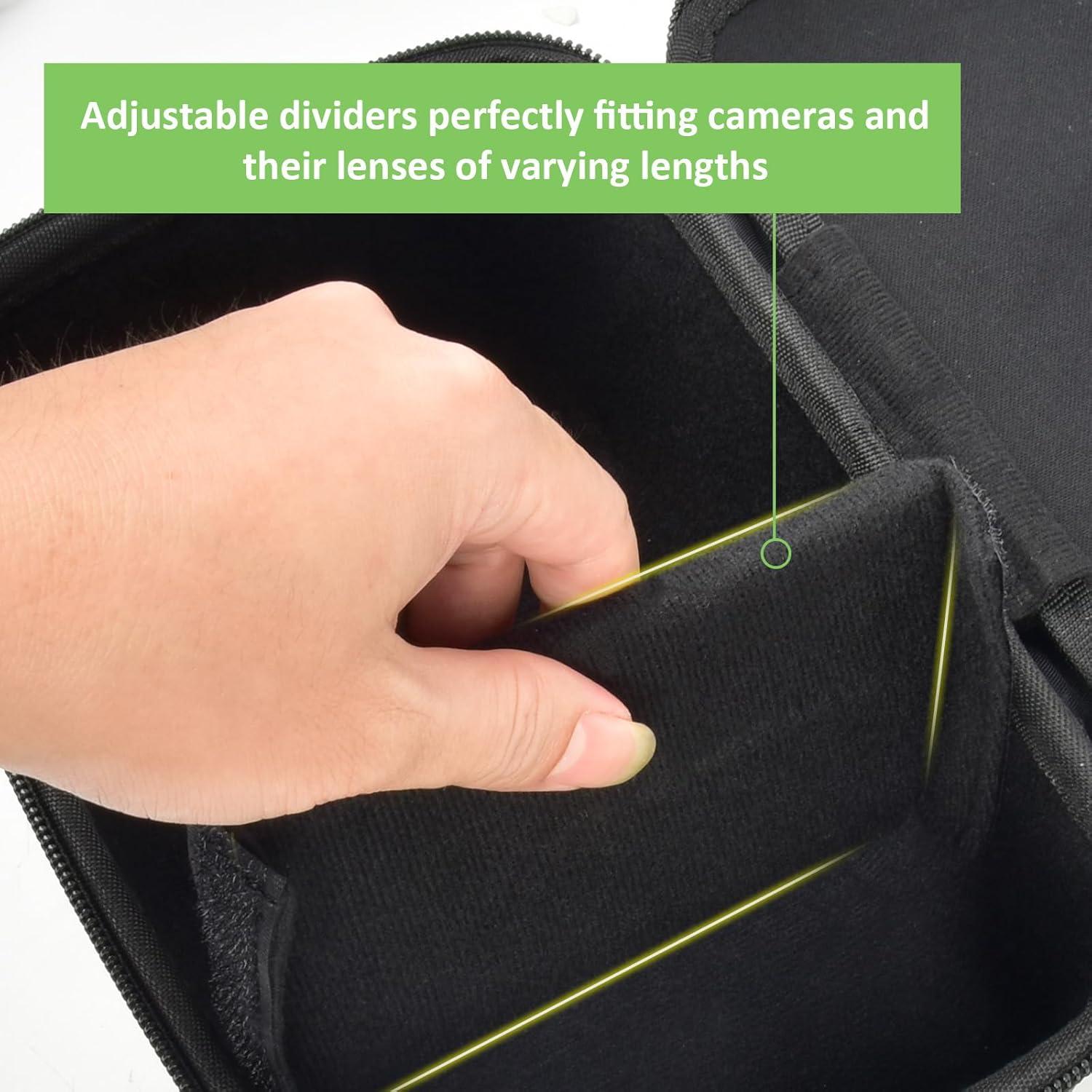 Funda de cámara ALKOO para Canon y Sony - Negro