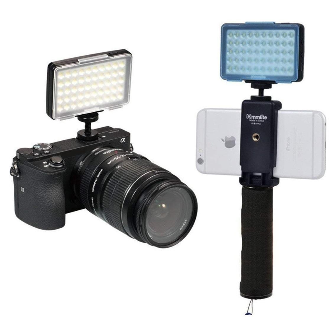 Luz de Video LED Commlite CM-L50, 50 LEDs, 6880 Lux, USB