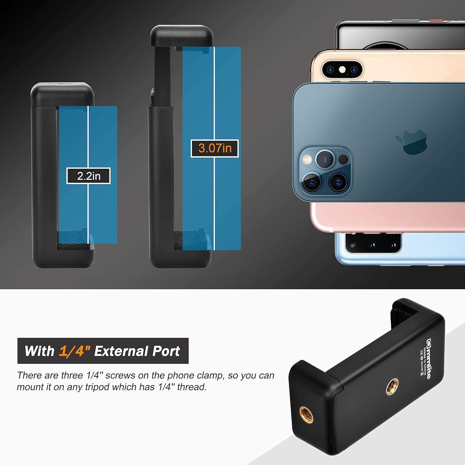 Luz de Video LED Commlite CM-L50, 50 LEDs, 6880 Lux, USB