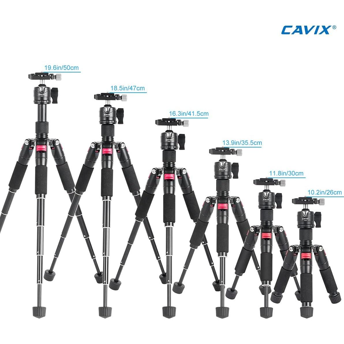 Trípode Mini de Escritorio CAVIX K521 50cm 360° Cabezal