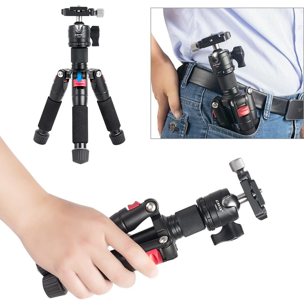 Trípode Mini de Escritorio CAVIX K521 50cm 360° Cabezal