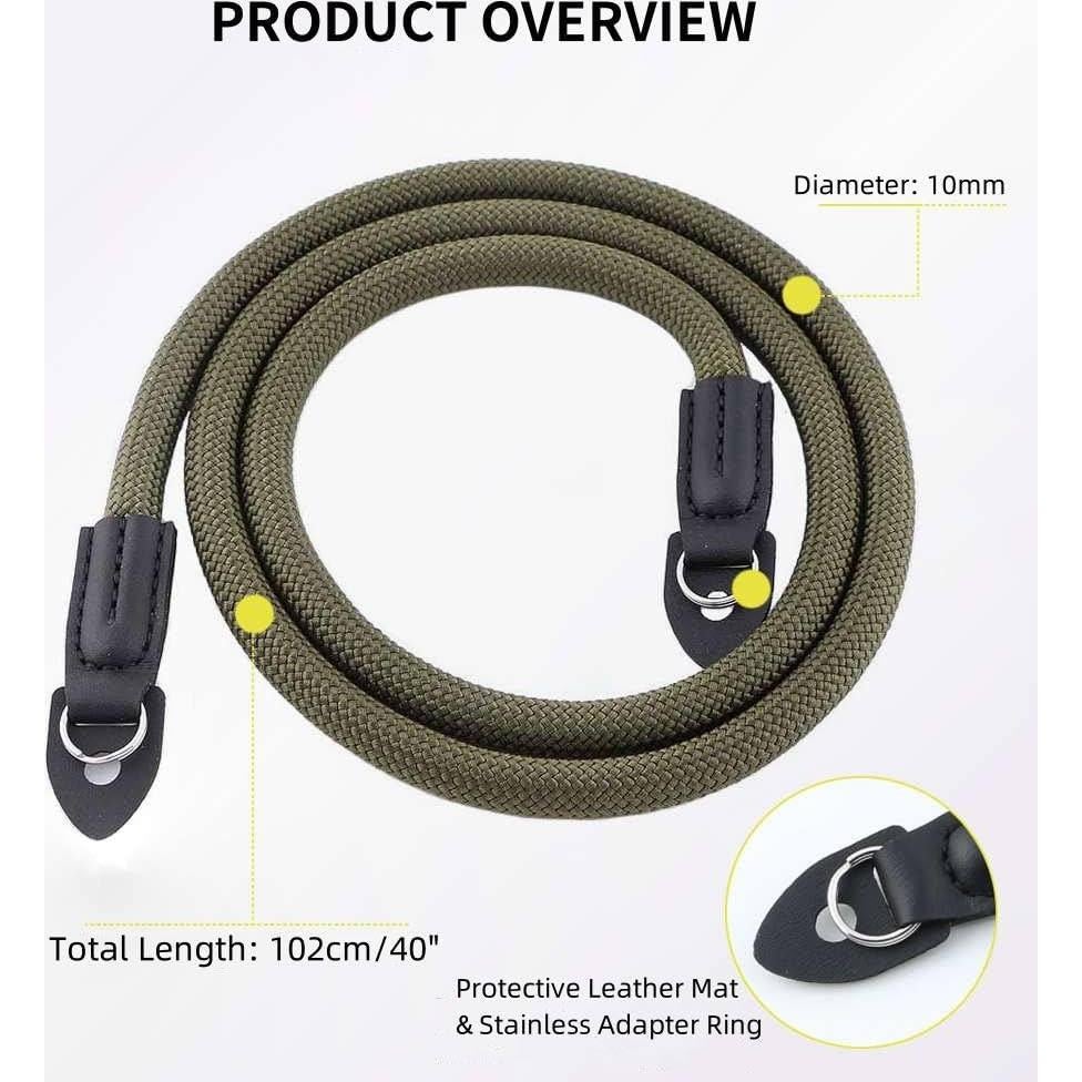 Correa de Cuello para Cámara Keabroir CSNS-UNYLGRN Nylon Verde