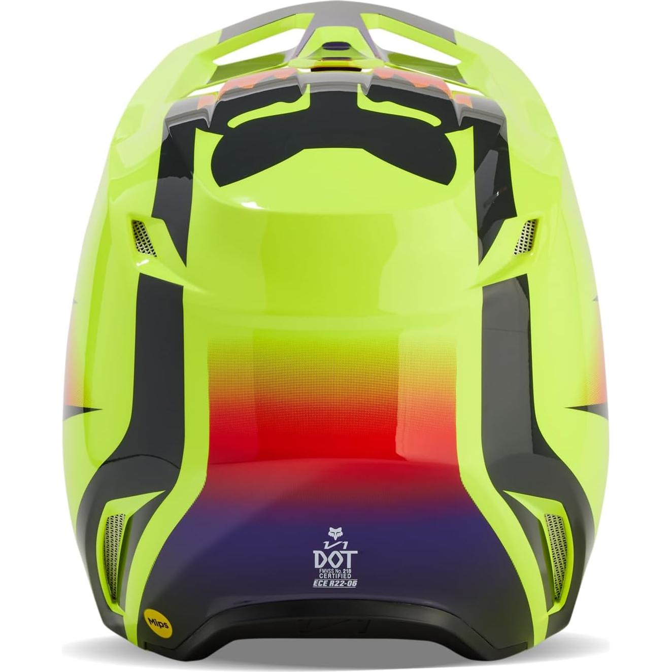 Casco de Motocross Fox Racing V1 Negro/Azul 2X Mips