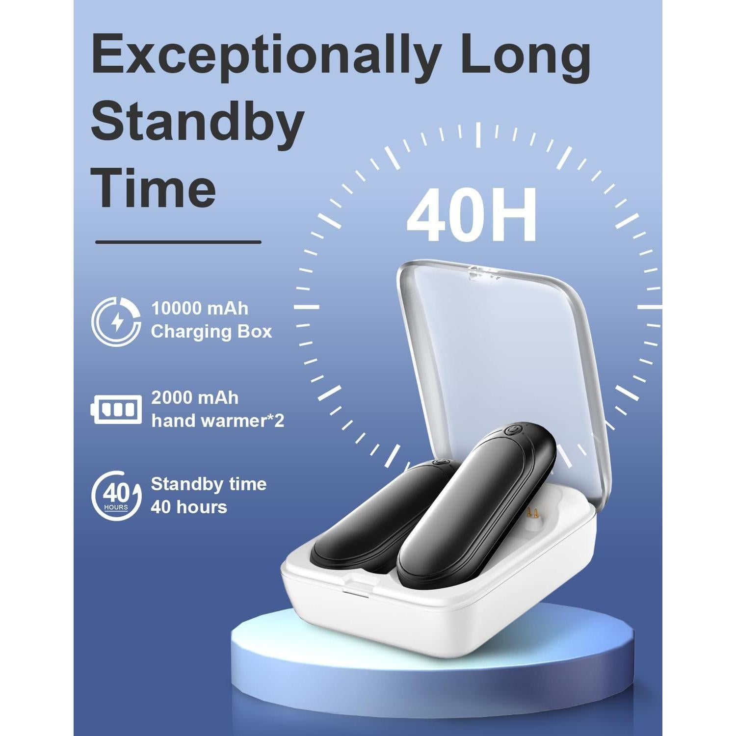 Calentadores de Manos ZIQENLK N6 Recargables 14000mAh Doble Calor