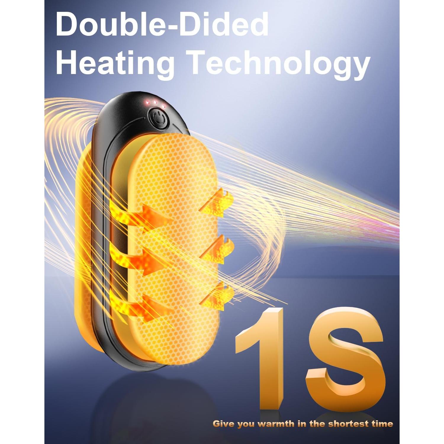 Calentadores de Manos ZIQENLK N6 Recargables 14000mAh Doble Calor