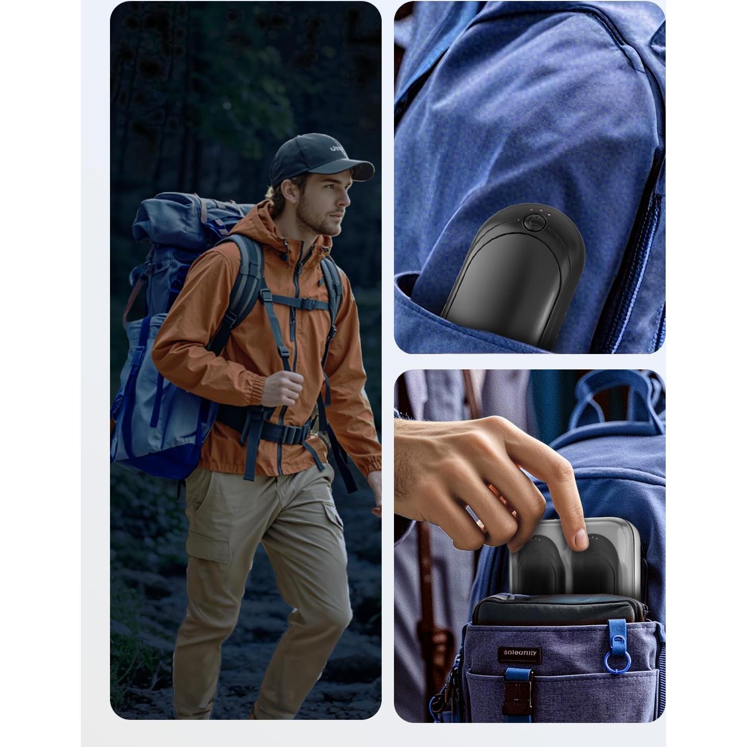 Calentadores de Manos ZIQENLK N6 Recargables 14000mAh Doble Calor