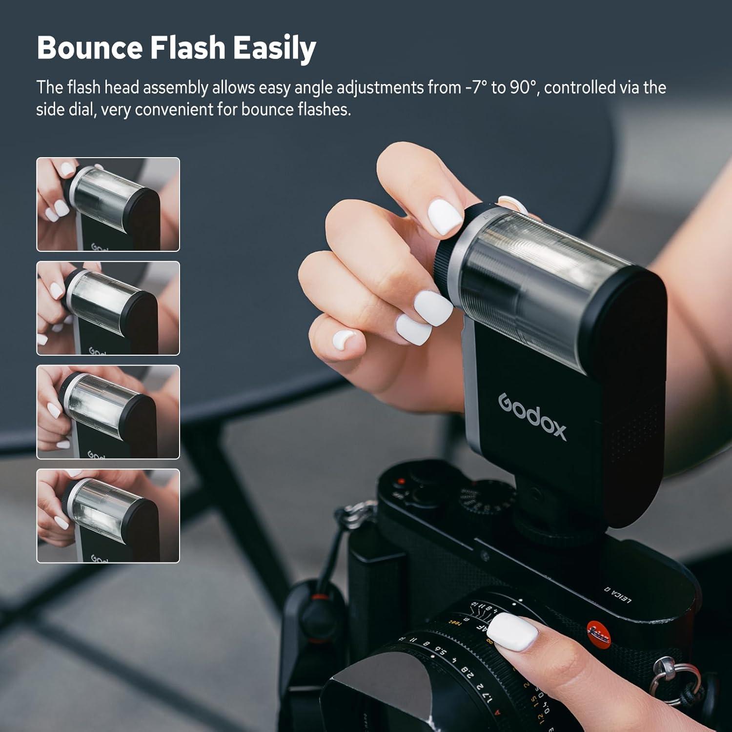 Flash Godox iA32 Mini para Cámara - 8 Niveles de Potencia