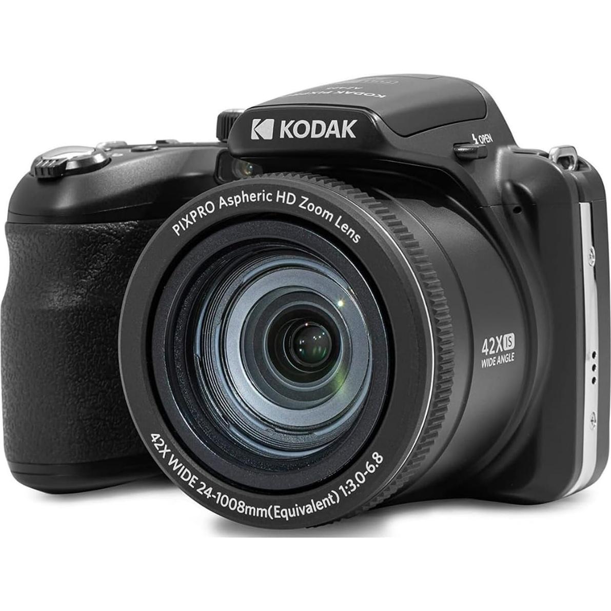 Cámara Digital KODAK PIXPRO AZ425 20MP Zoom 42x Negro + Accesorios