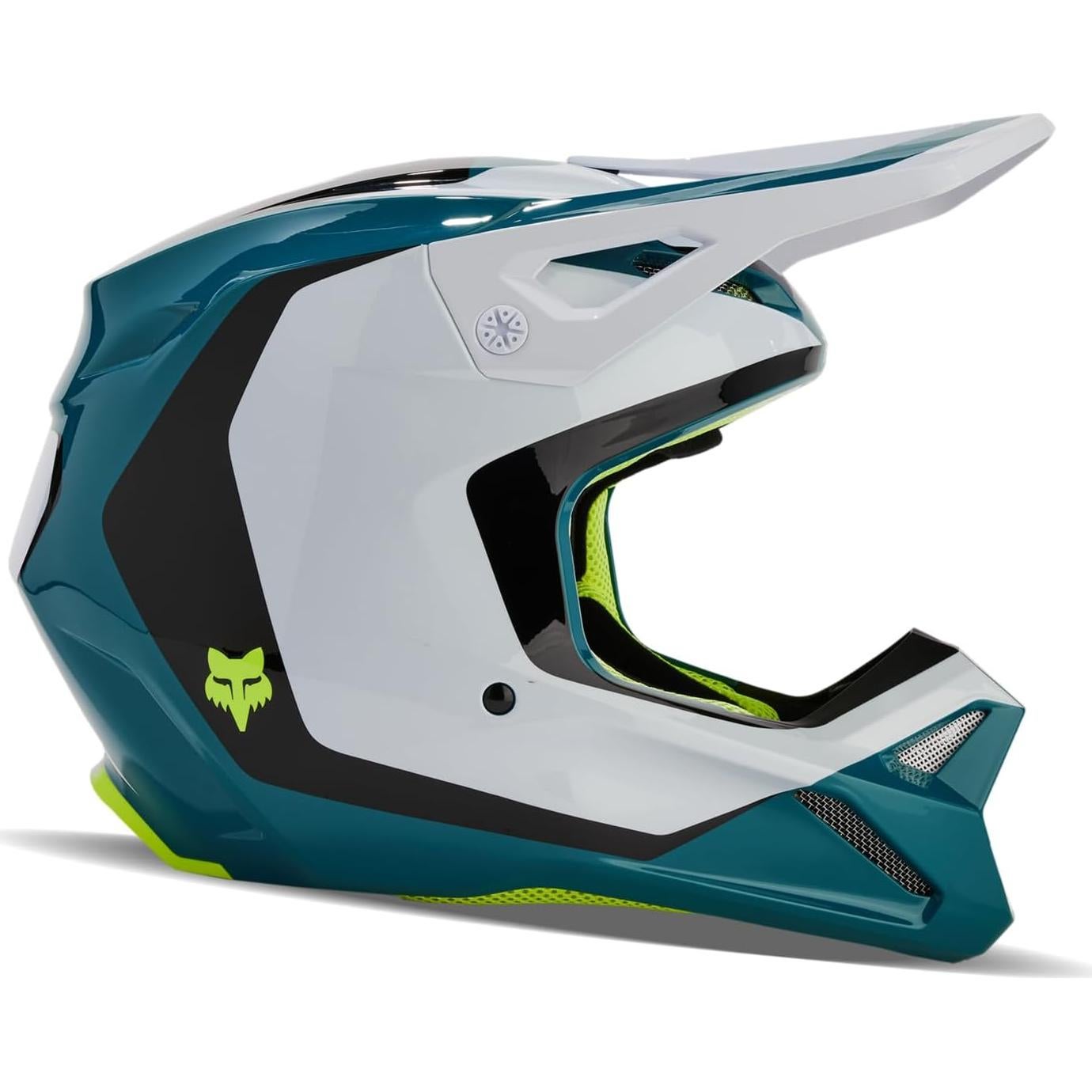 Casco de Motocross Fox Racing V1 Negro/Azul 2.68 kg