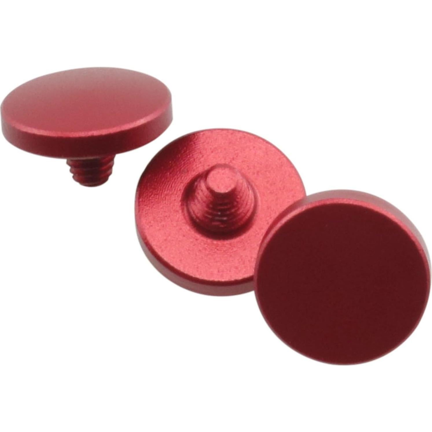 Botones de Liberación de Obturador DGZZI 3 Piezas Aluminio Rojo