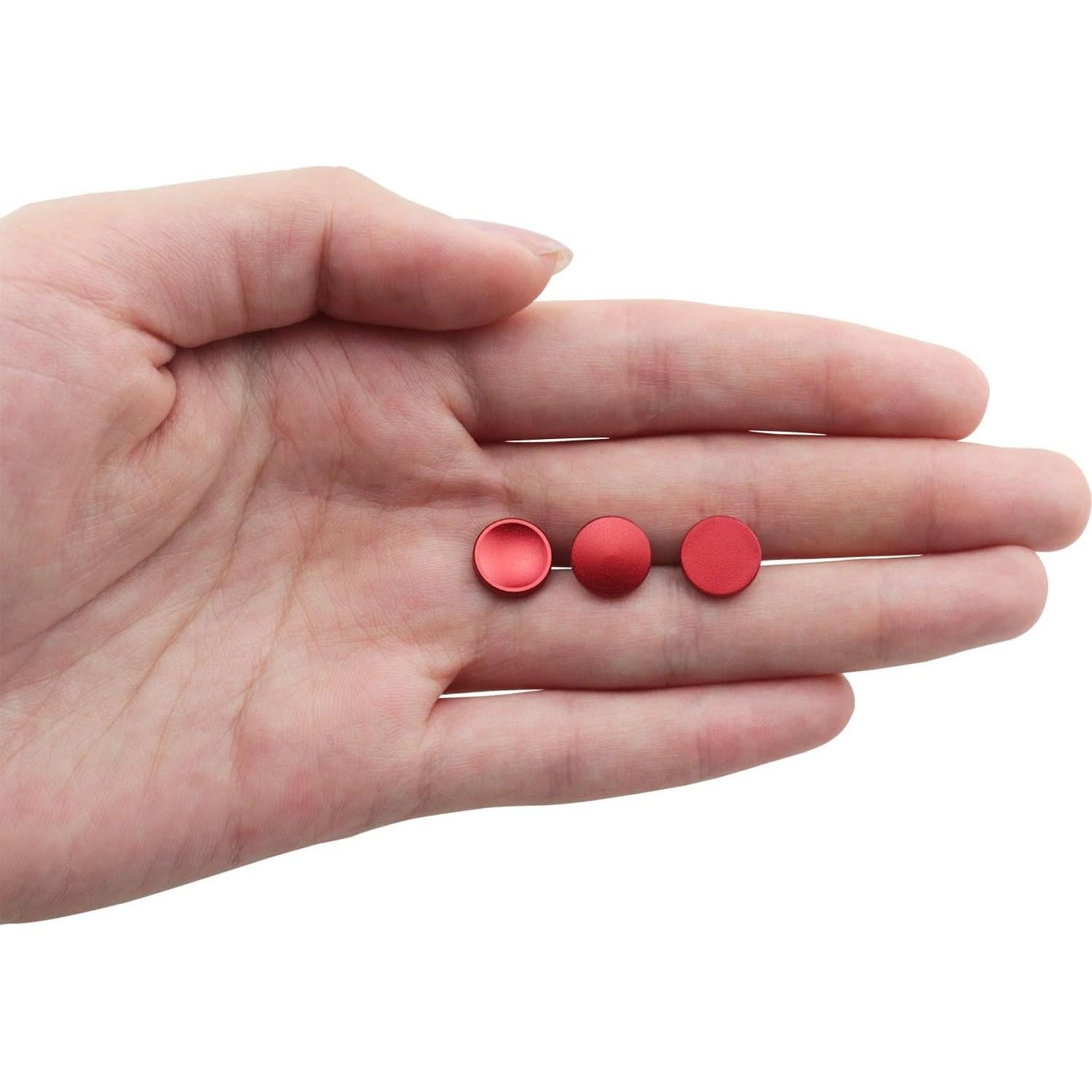 Botones de Liberación de Obturador DGZZI 3 Piezas Aluminio Rojo