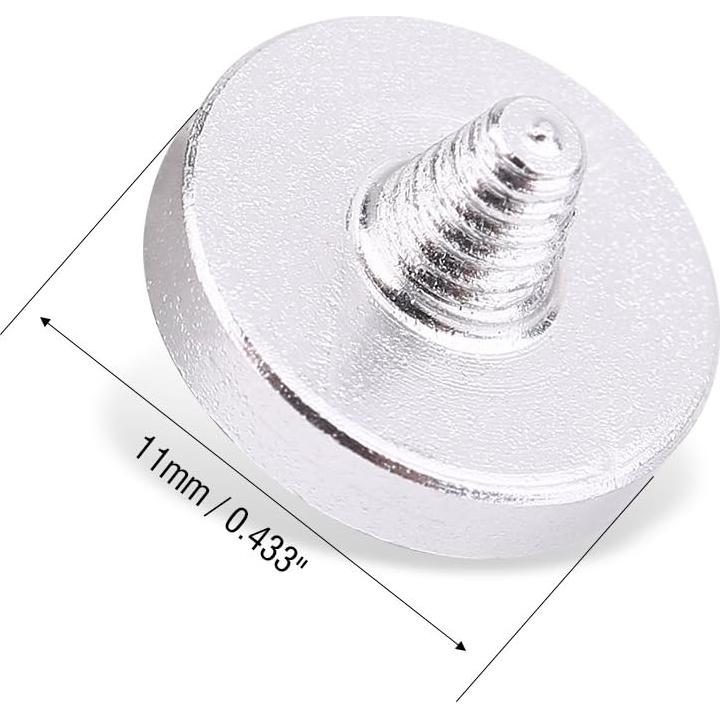 3PCS Camera Button, Aluminium Alloy Shutter Button with Concave Surface, Fits for Cameras with Screw Hole on The Shutter Release Button (Red Black Silver)