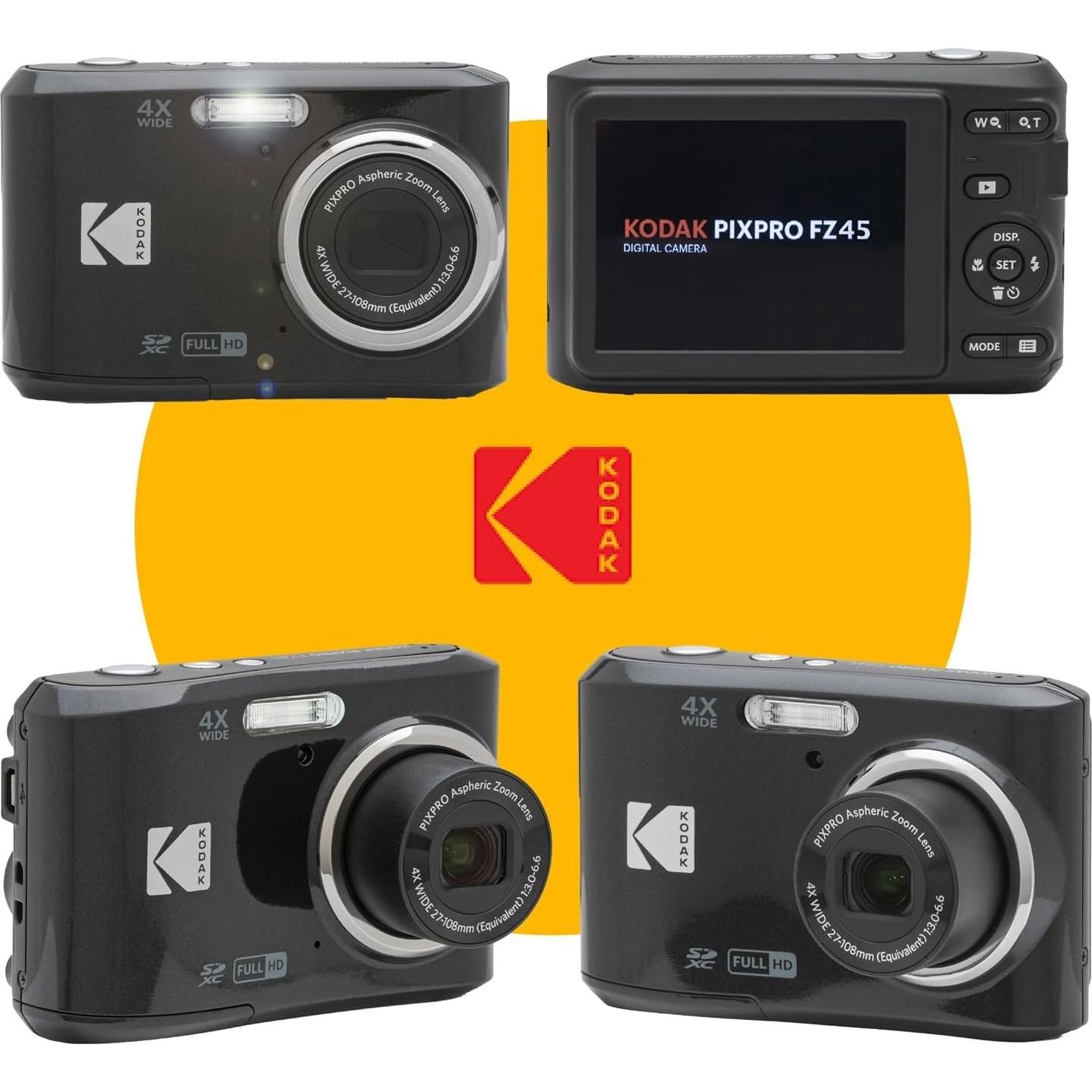 Cámara Digital Kodak PIXPRO FZ45 + Accesorios Completo