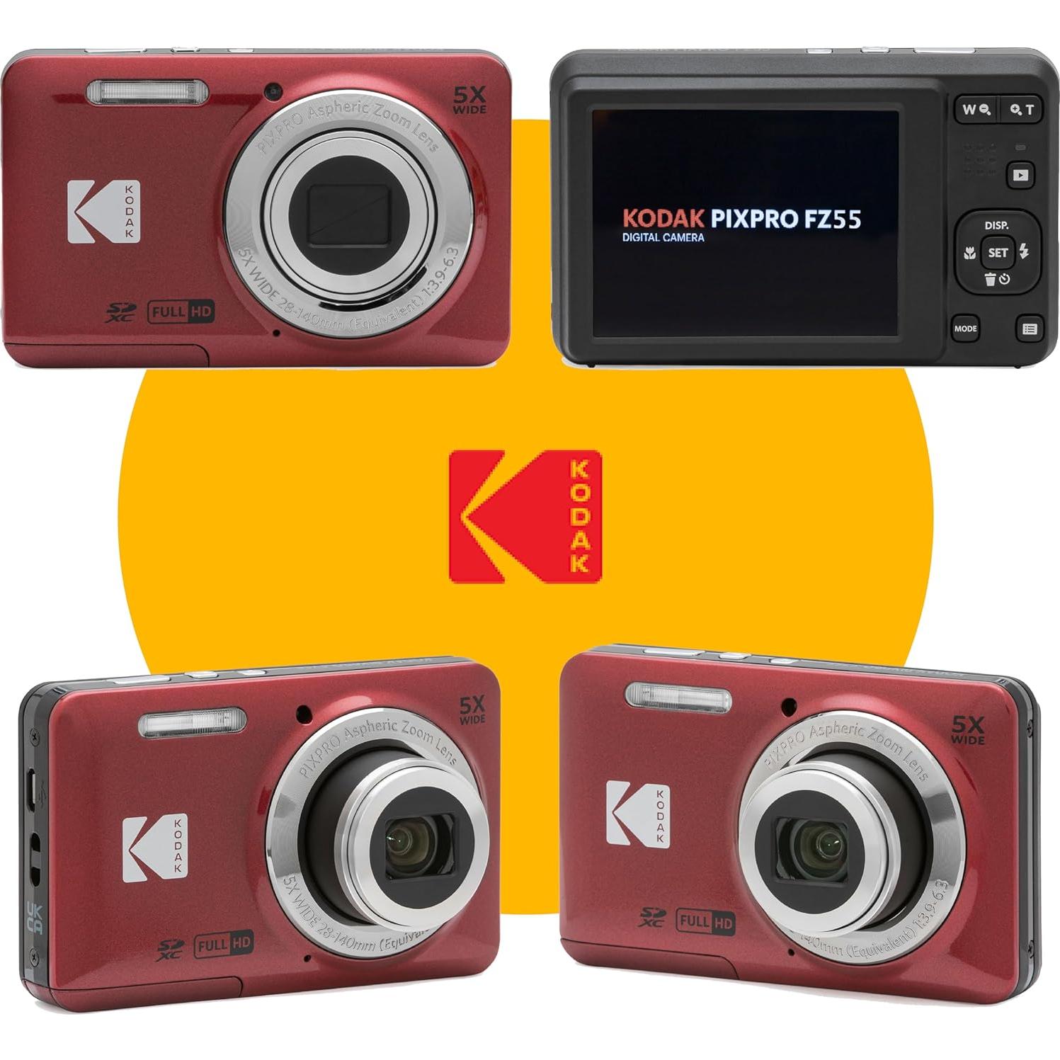 Cámara Digital Kodak PIXPRO FZ55 16MP 5X Zoom 28mm Full HD