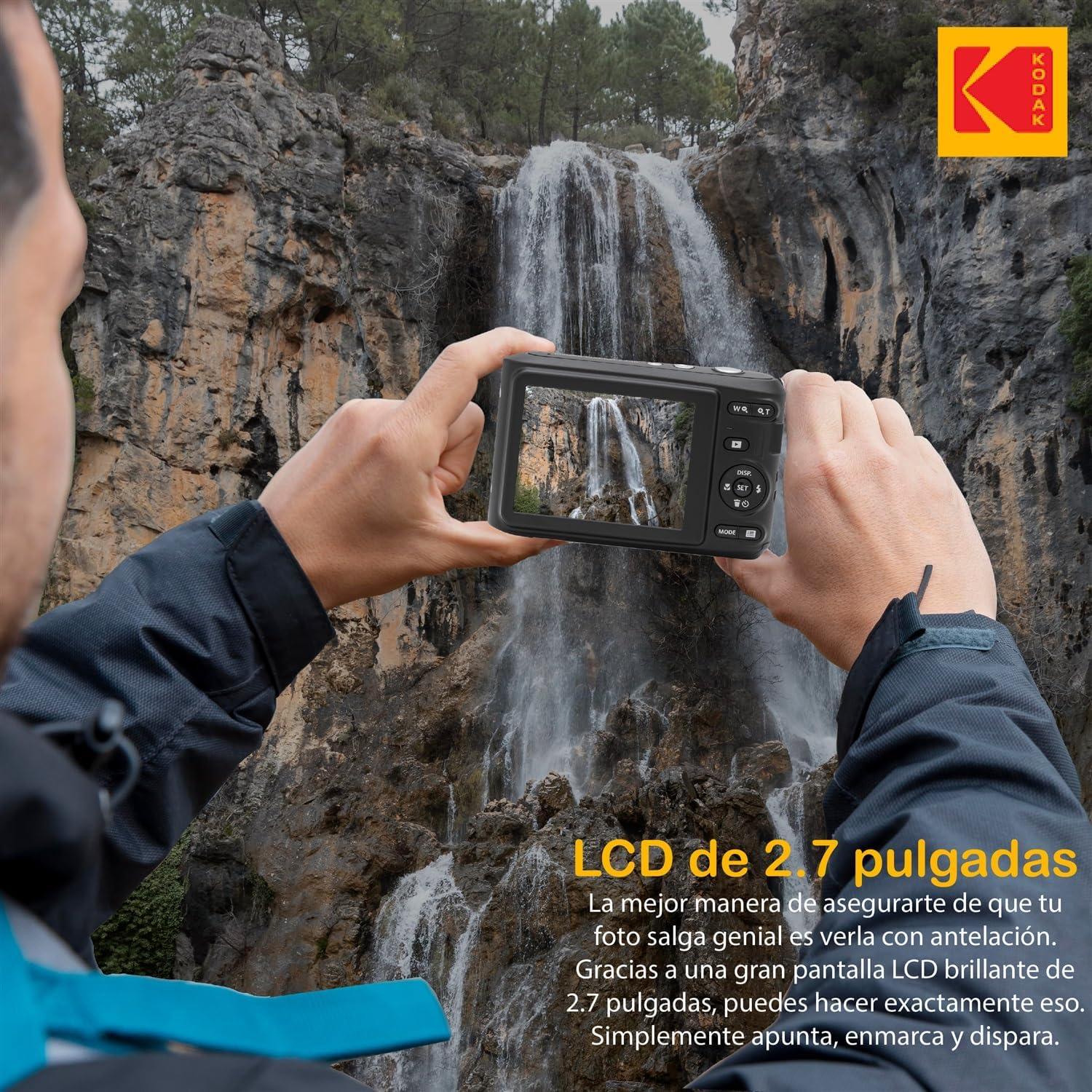 Cámara Digital Kodak PIXPRO FZ45 16MP Zoom 4x Full HD + Accesorios