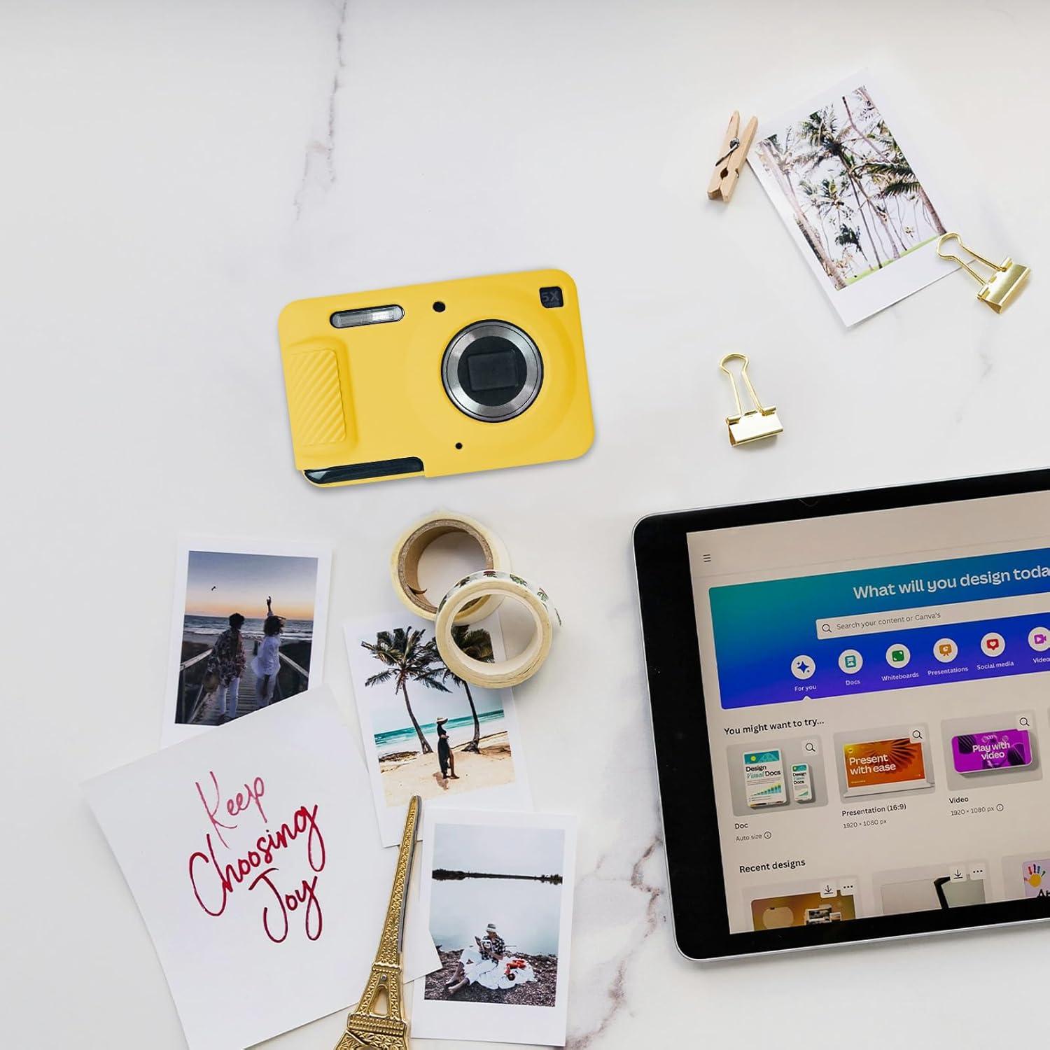 Funda de Cámara Easy Hood para KODAK PIXPRO FZ55 Amarillo