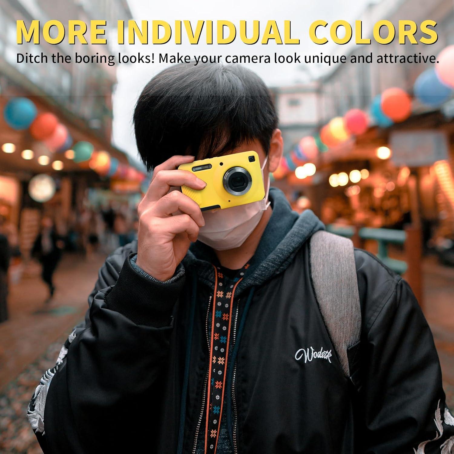 Funda de Cámara Easy Hood para KODAK PIXPRO FZ55 Amarillo