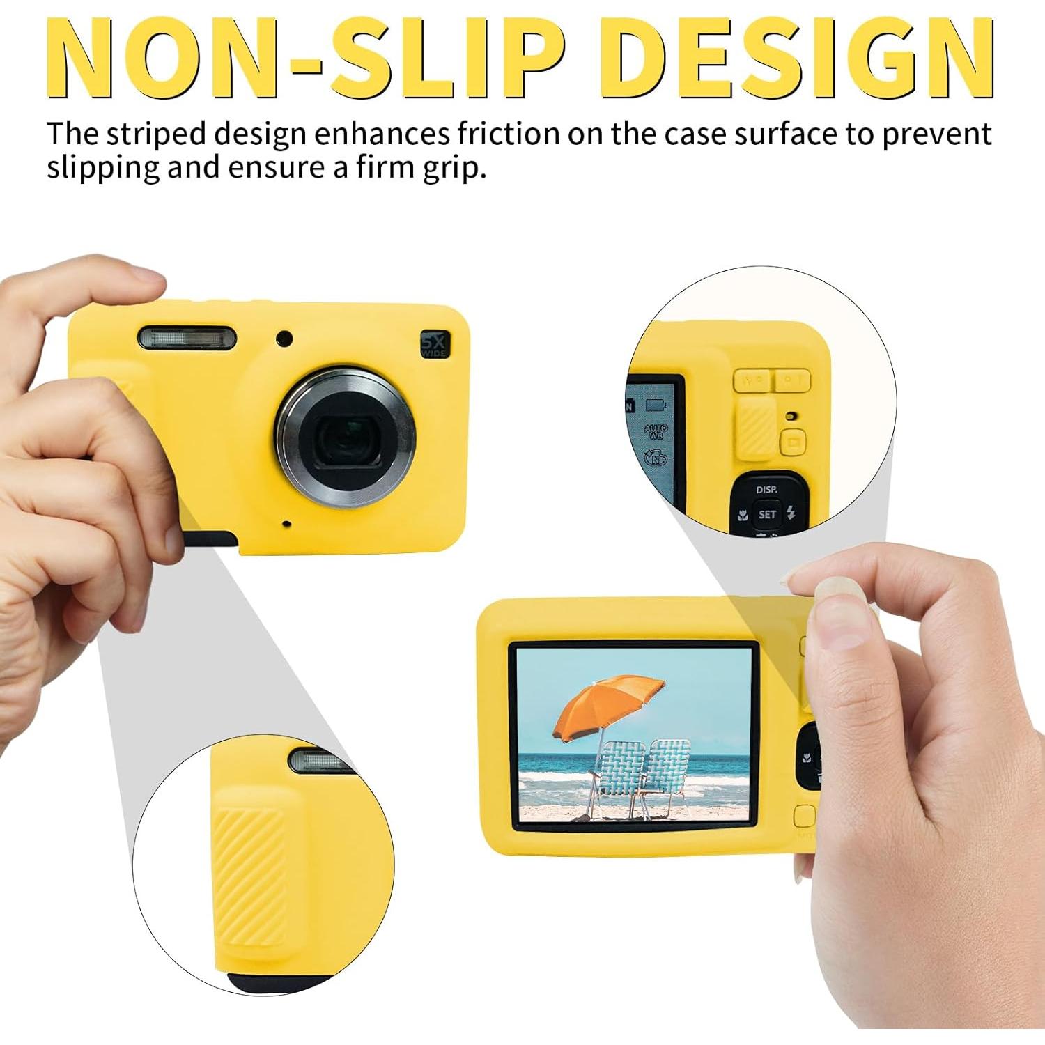 Funda de Cámara Easy Hood para KODAK PIXPRO FZ55 Amarillo