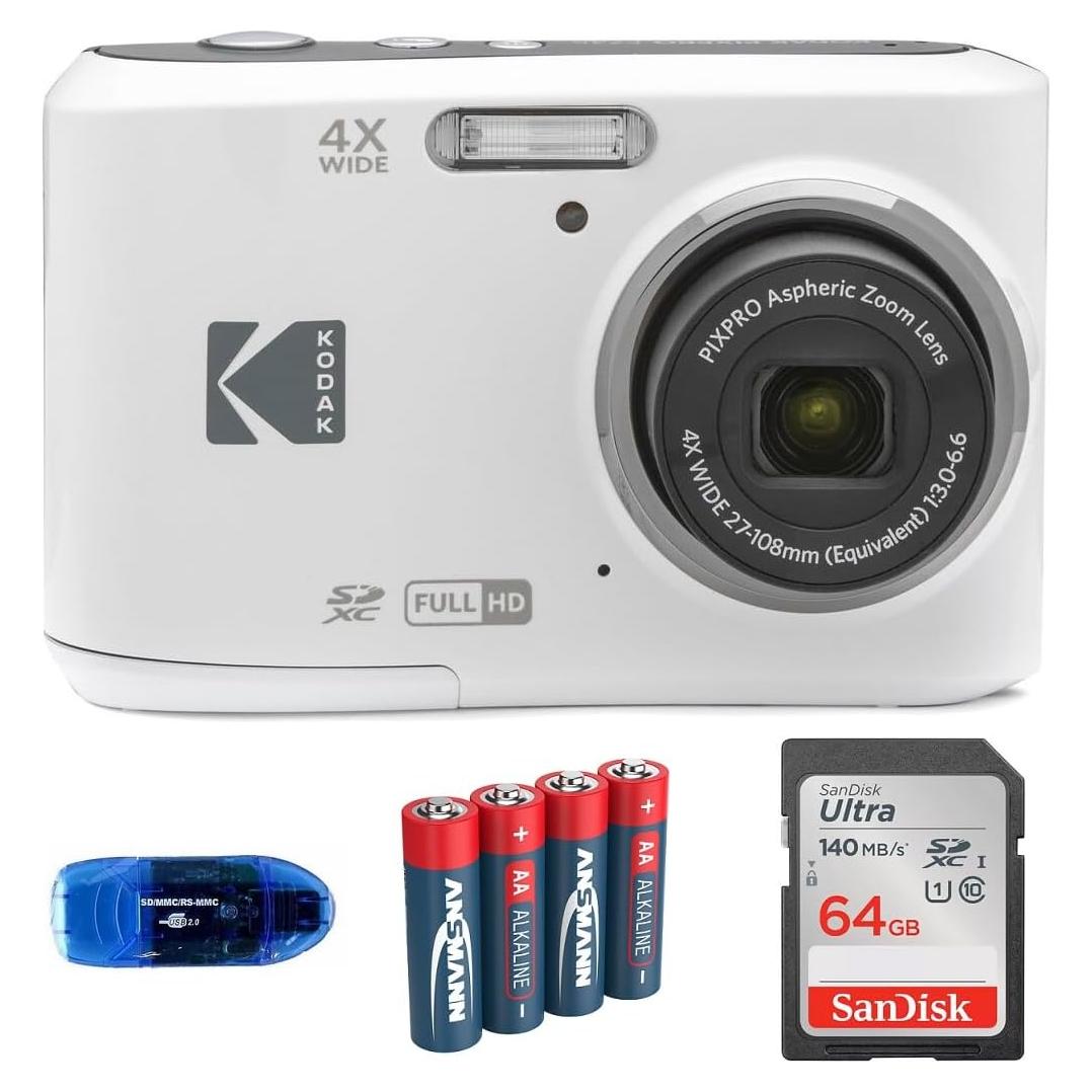 Cámara Digital Kodak Pixpro FZ45 + Tarjeta 64GB + Baterías