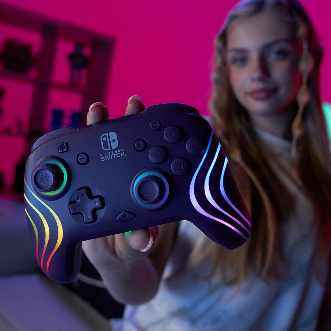 Controlador Inalámbrico PDP Afterglow Wave RGB para Switch