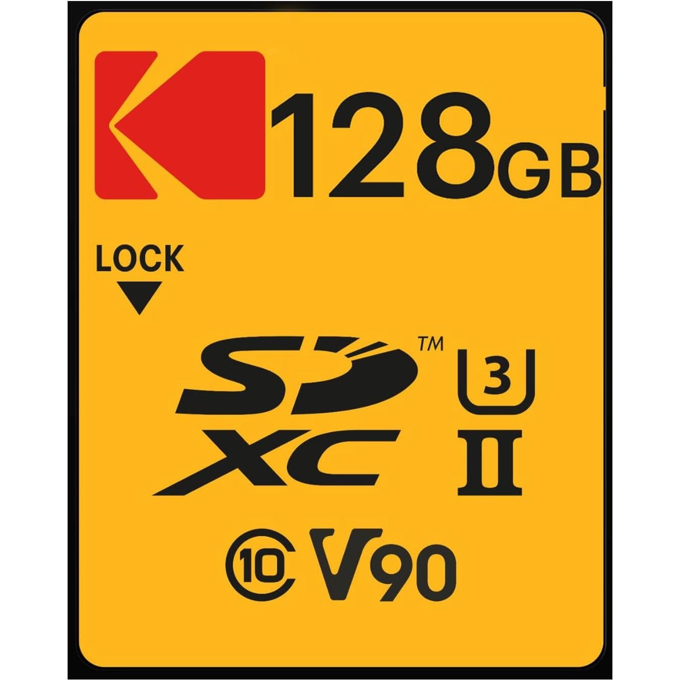 Tarjeta de Memoria SDXC Kodak 128GB UHS-II V90 Ultra Pro
