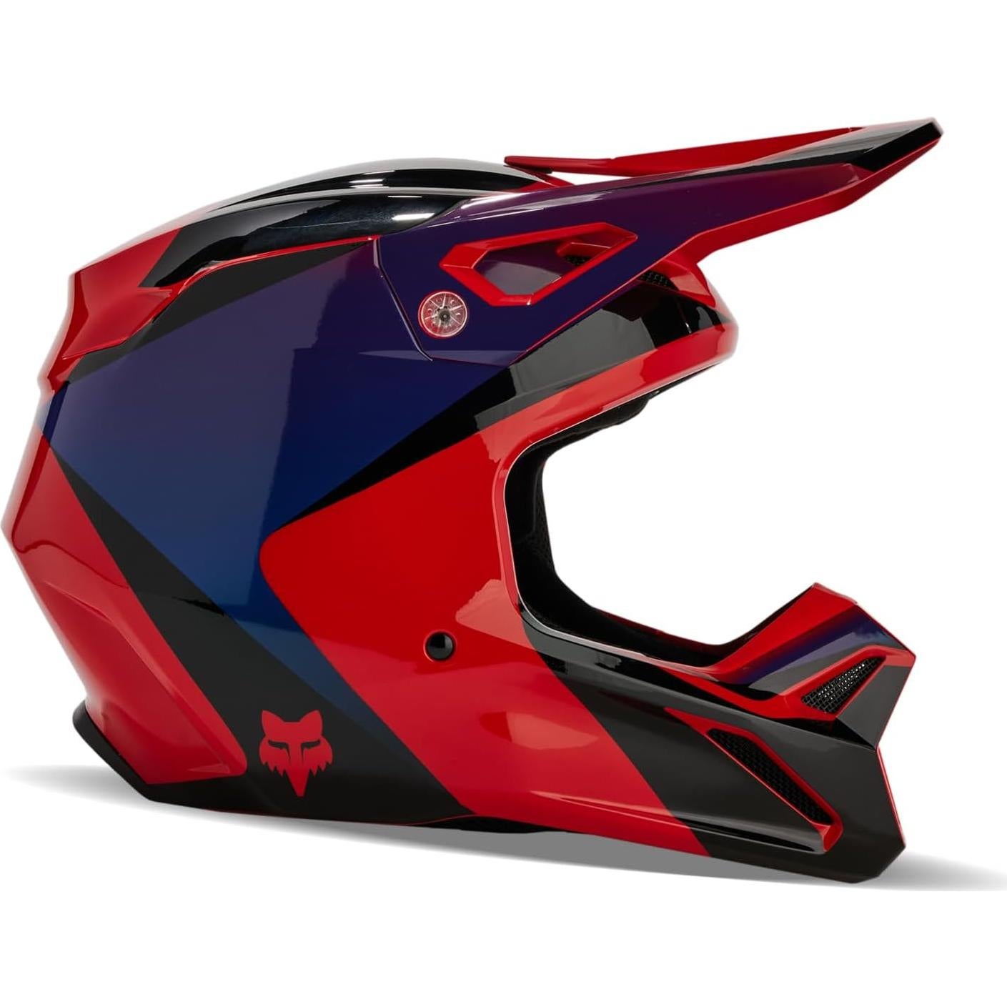 Casco de Motocross Fox Racing V1 Negro/Azul 2.68 kg