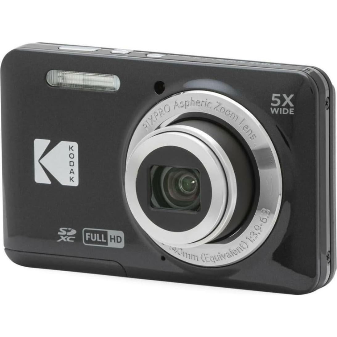 Cámara Digital Kodak PIXPRO FZ55 Negra + Funda + Tarjeta 32GB