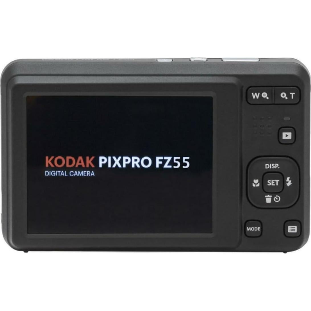 Cámara Digital Kodak PIXPRO FZ55 Negra + Funda + Tarjeta 32GB