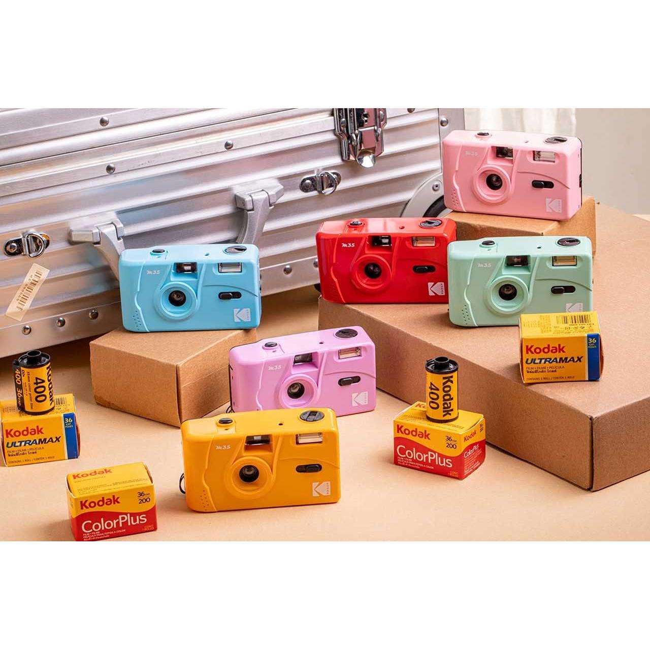 Cámara de película Kodak M35 reutilizable 35mm amarilla