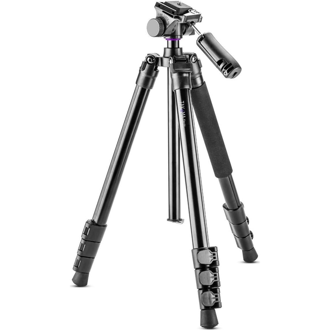 Panasonic Lumix DMC-G7 Mirrorless Camera with Lumix G Vario 14-42mm and 45-150mm Lenses Lens, Black - Bundle with Camera Case, 64GB SDXC U3 Card, Spare Battery, Tripod, Software Package, and More