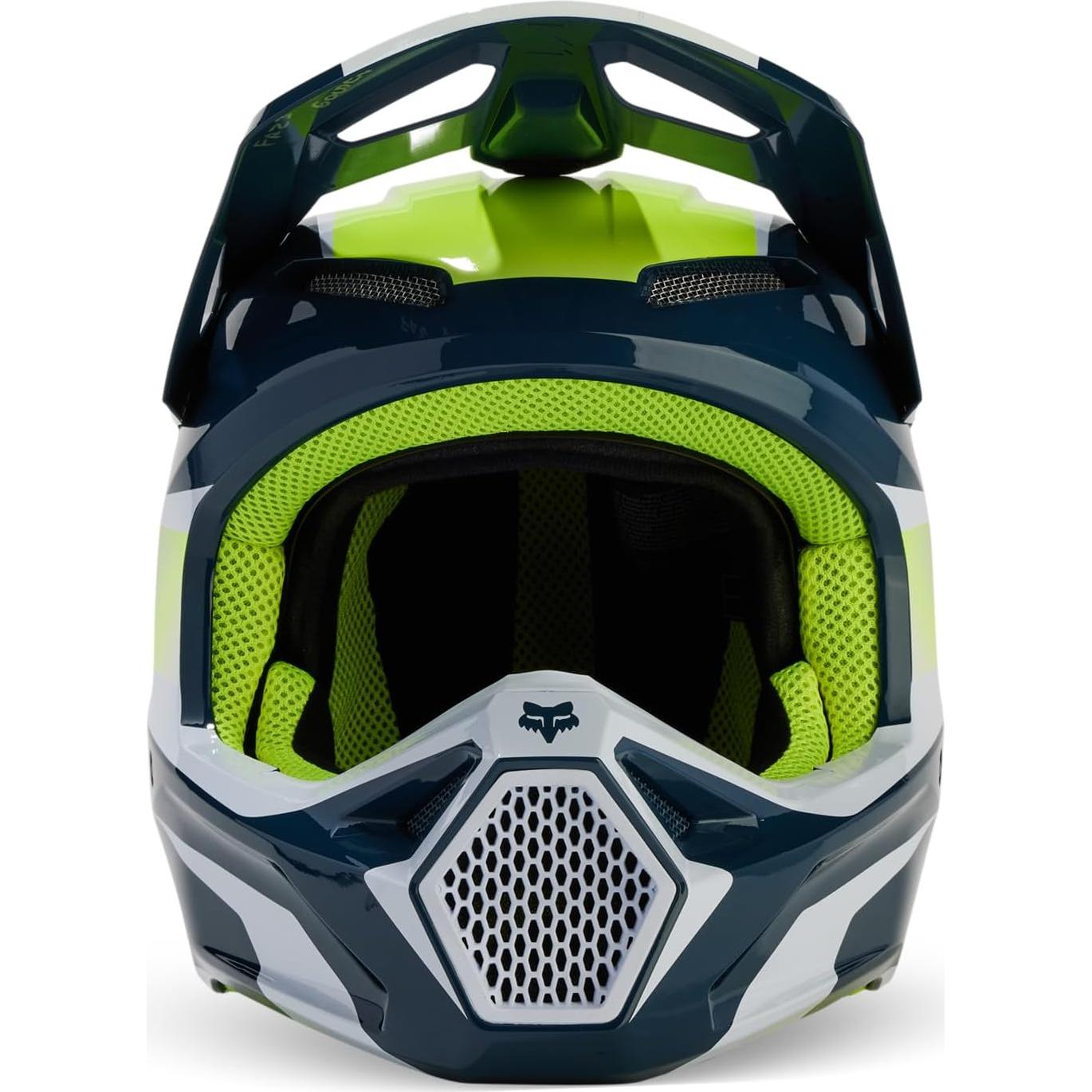 Casco de Motocross Fox Racing V1 Negro/Azul 2.68 kg