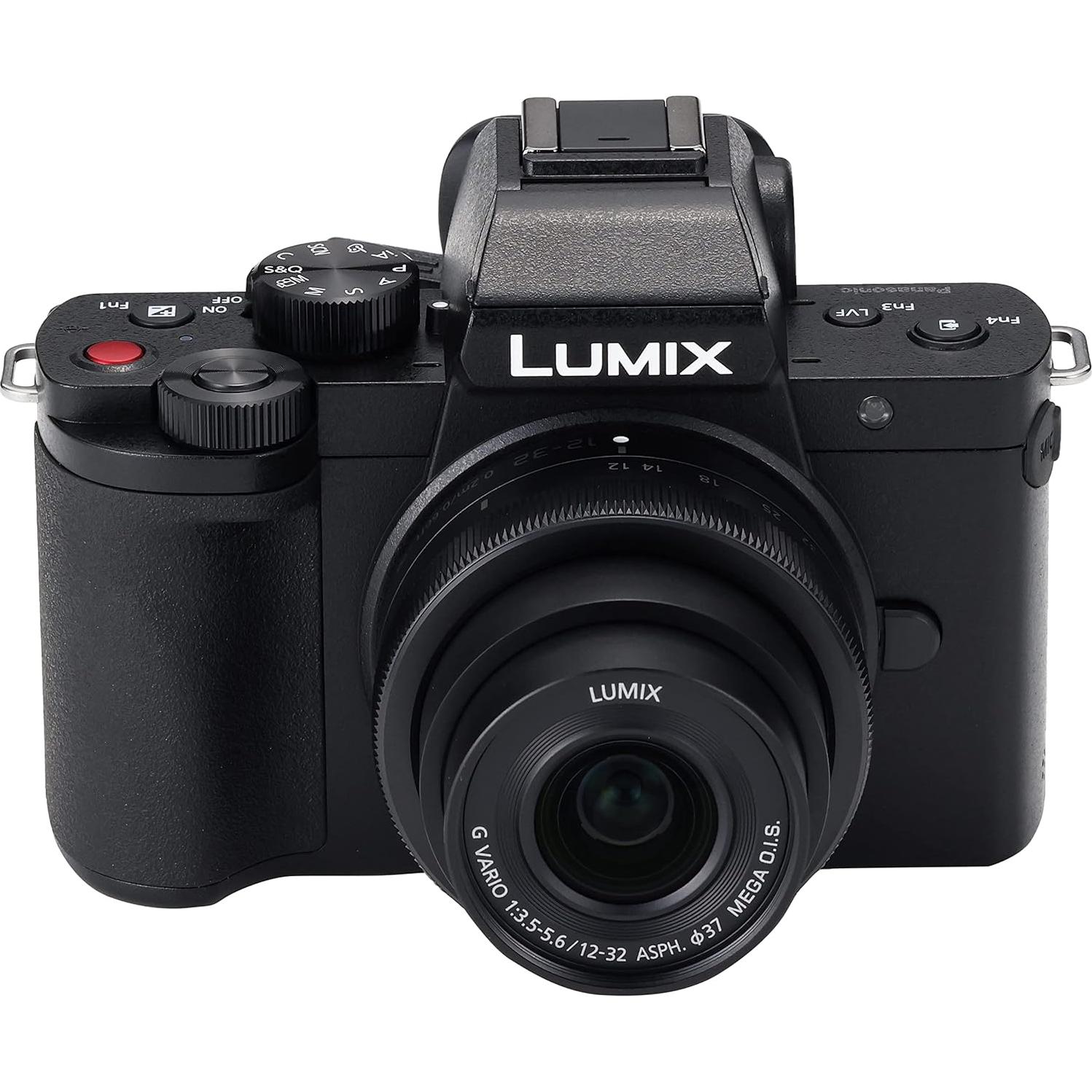 Cámara sin espejo Panasonic LUMIX G100 4K con lente 12-32mm