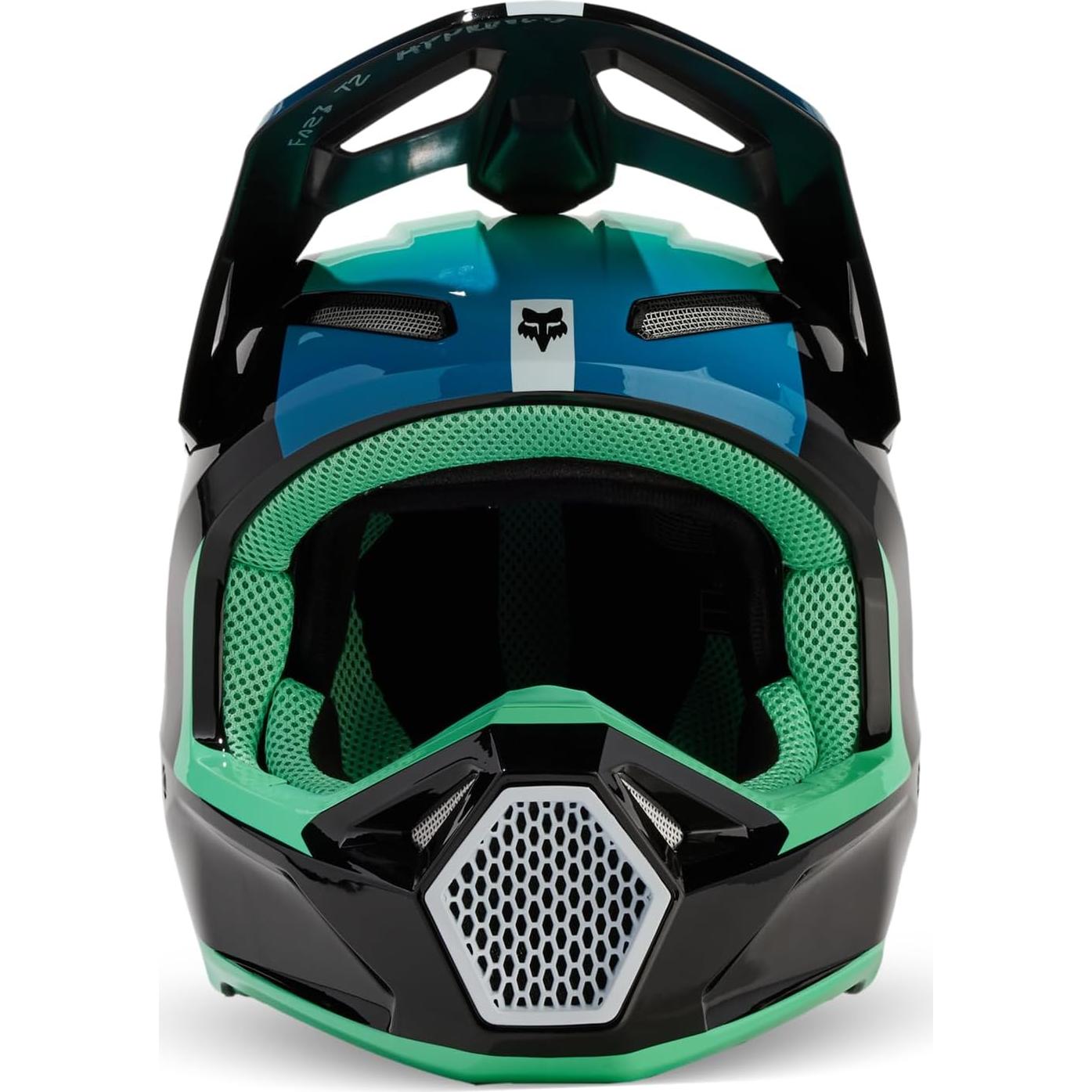 Casco de Motocross Fox Racing V1 Negro/Azul 2.68 kg