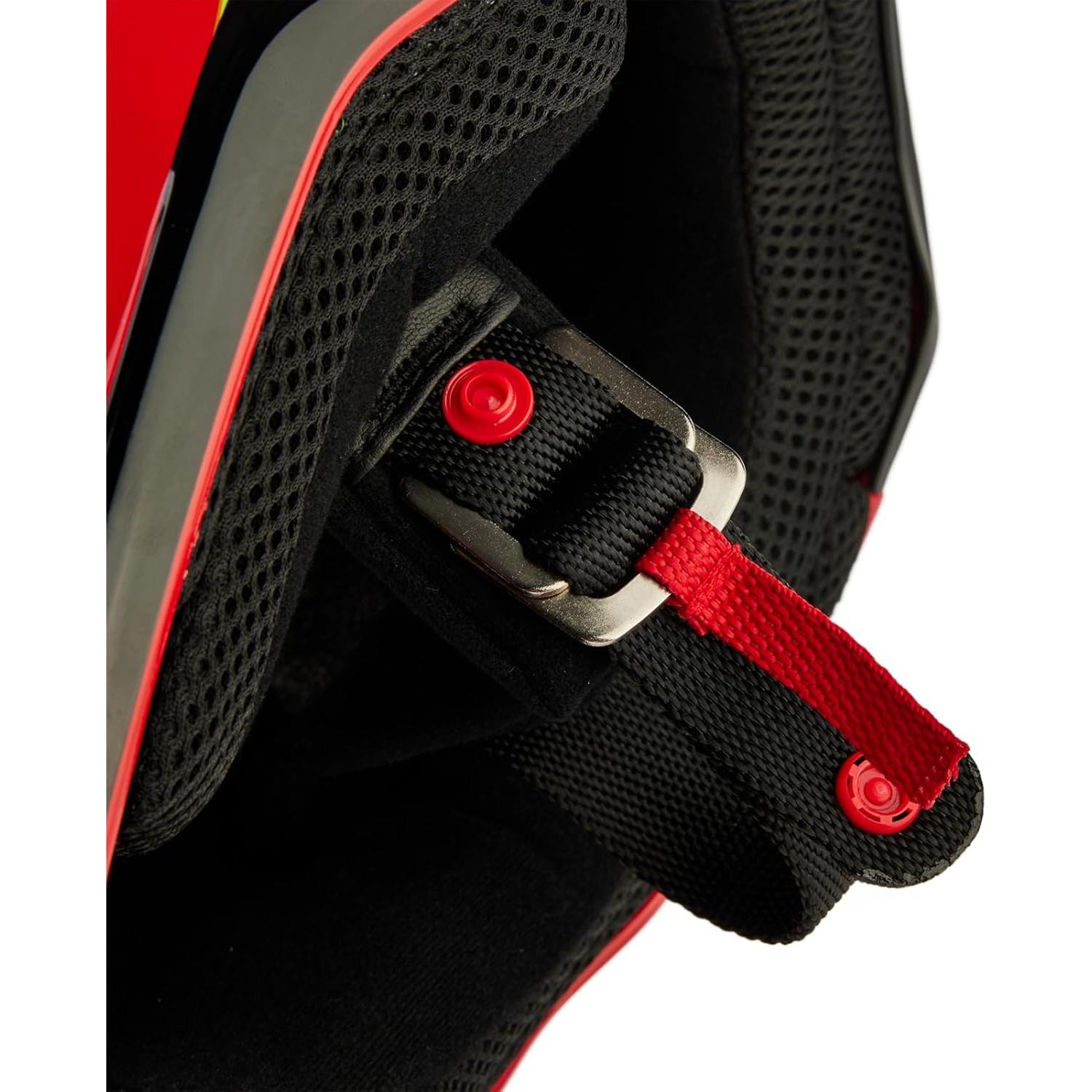 Casco de Motocross Fox Racing V1 Negro/Rojo 2.68 kg