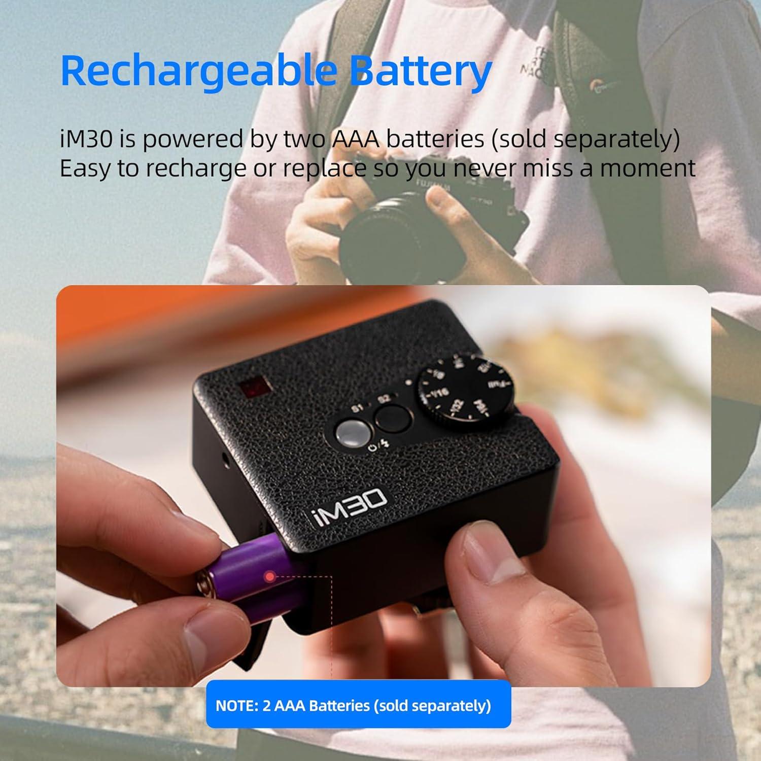 Flash Godox iM30 Mini Speedlite para Cámaras Sony, Canon, Nikon