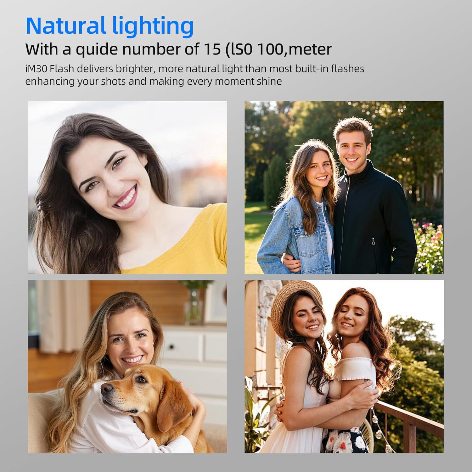 Flash Godox iM30 Mini Speedlite para Cámaras Sony, Canon, Nikon