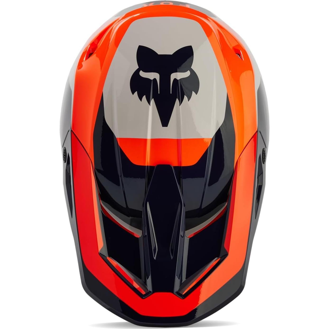 Casco de Motocross Fox Racing V1 Negro/Naranja Fluo