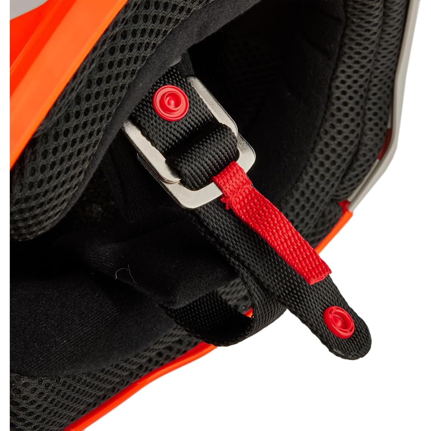 Casco de Motocross Fox Racing V1 Negro/Naranja Fluo