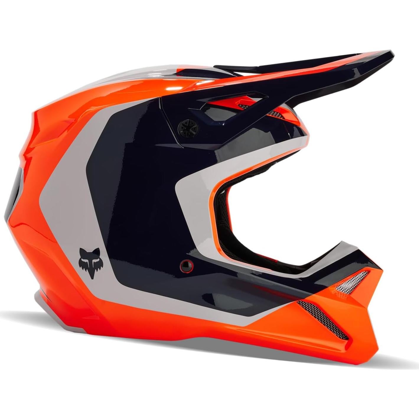 Casco de Motocross Fox Racing V1 Negro/Naranja 2X